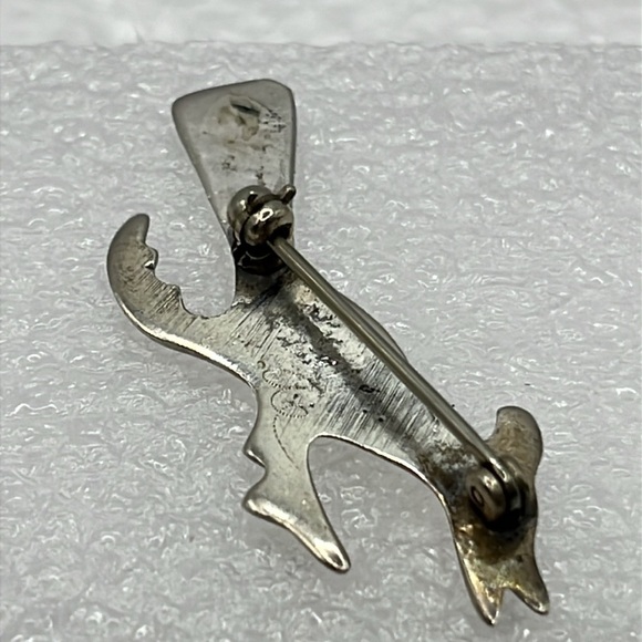 Roadrunner Pin Brooch Vintage Sterling Silver Tribal Vintage Pin - Picture 9 of 12